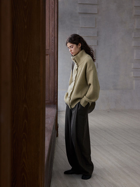 Glyph Cardigan Wool Sweater